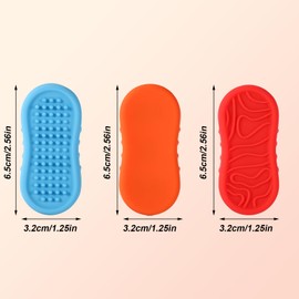 6pcs Fidget Toys Stone for Kids, Silicone Magnetic Textured Worry Stones Anxiety Stress Calming Sensory Toys Autism Toy Stocking Stuffers for Classroom Office Home