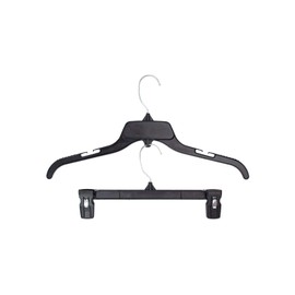 Hangon Combo Set Recycled Plastic Shirt & Pants Hangers, 17 Inch & 12 Inch, Black, 30 Pack