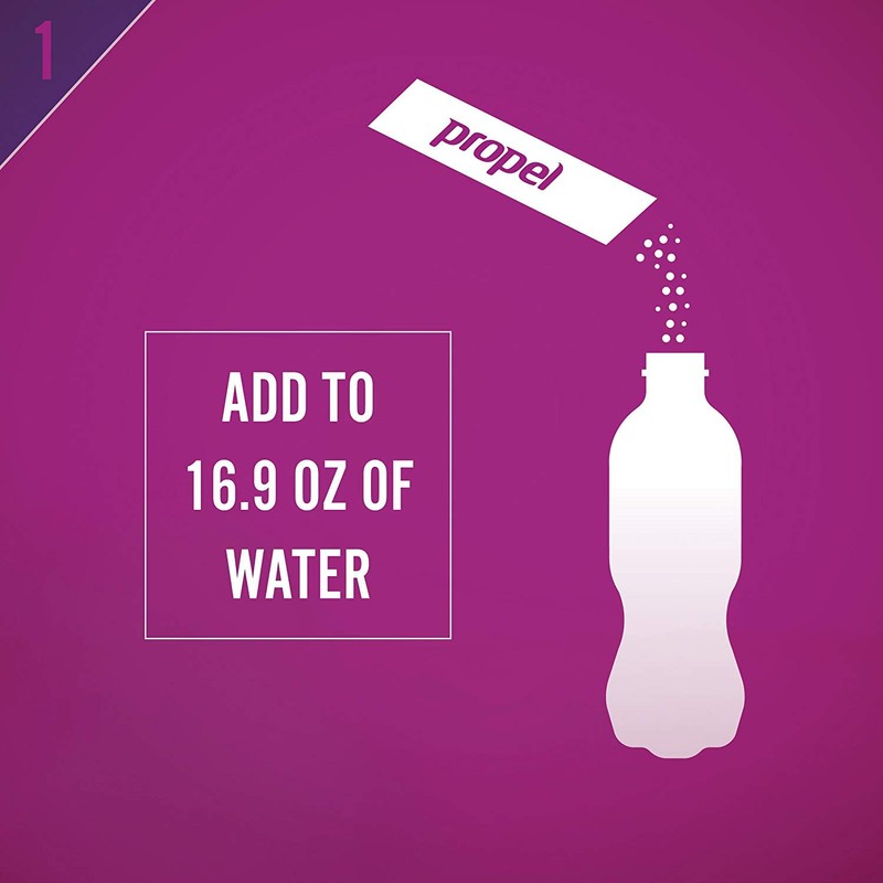Propel Water Beverage Powder Mix with Electrolytes and Vitamins, Watermelon,