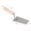 KOTARBAU® Stainless Steel Trapezoidal Trowel 130 mm x 63 mm