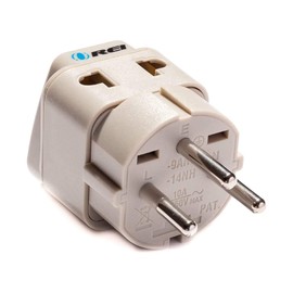 OREI Type H Adapter Israel – US to Israel Plug Adapter, Travel Plug Adapter for Israel – CE Certified & RoHS Compliant Israel Power Adapter