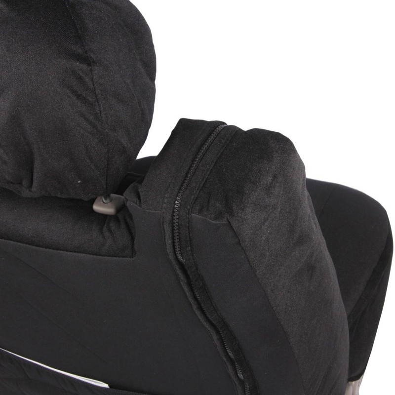 BDK Velour Fabric 2-Pack Front Seat Covers for Pick-Up Trucks,