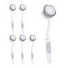 Relaxdays Dish Brush Set of 6 Medium Hard Bristles Rubberised