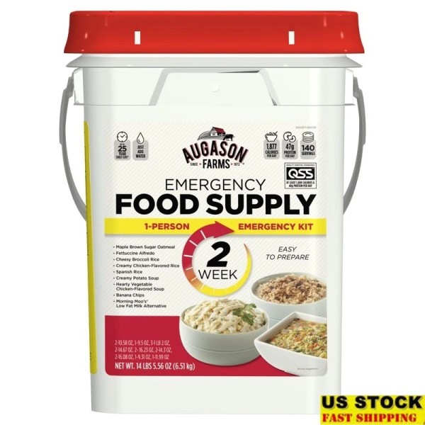 Unbranded 2-Week Emergency Food Supply 1 Person Freeze-Dried Shelf-Stable Meals