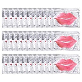 30 Máscaras para Labios Parches de Gel de Colágeno Almohadillas Hidratantes para el Cuidado de los Parches Adecuados para Todo Tipo