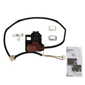 UPGRADED W10404050 W10238287 Washer Lid Lock Latch Switch Assembly with W10240513 Strike Compatible with Whirlpool, Maytag, Kenmore Washer Replaces W10744659, AP5263307, 1938607