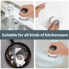 2 Pcs Stainless Steel Scrubber with Handle and 2 Pcs