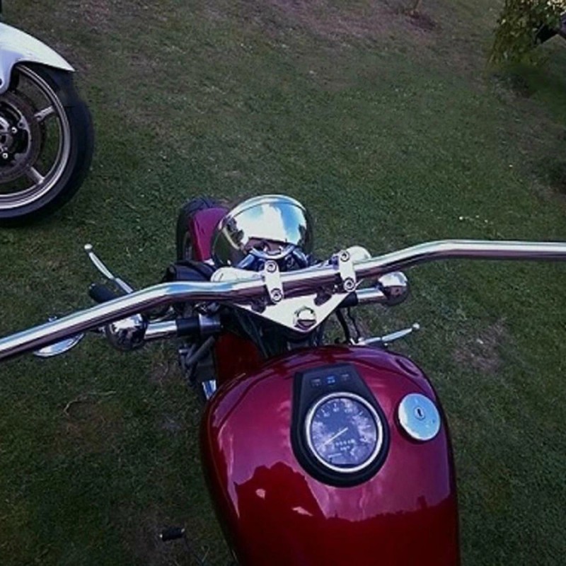 Unbranded 1" Motorcycle Handlebar Bar Drag Bar Chrome For Honda