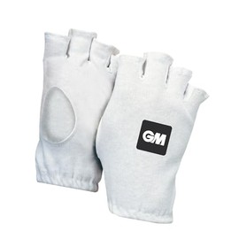 GM Fingerless Cotton Cricket Inner Gloves Youths, White