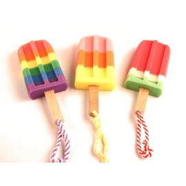 3 Pieces Ice Cream Sponge Bath Towel Bath Sponge (Random Style)