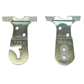 Shade Doctor of Maine 1 Pair Metal Roller Window Shade Universal MOUNTING Brackets with Protective Nylon BUSHINGS from