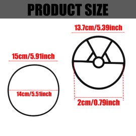 Lyreh 2pcs Pool Filter Spider Gasket Kit Compatible with Hayward Vari-Flo SP0714T/SPX0714CA, Include 1pcs Multiport Valve Spider Gasket and 1pcs O-Ring for Pool Filter Parts Replacement(Black)