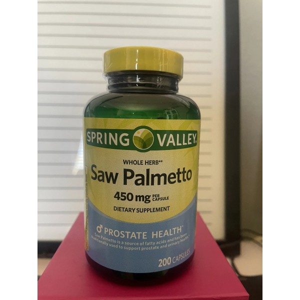 Spring Valley Whole Herb Saw Palmetto Supplement Capsule 450 mg