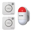 taoctee Panic Button Alarm for House Remote Control Strobe Siren