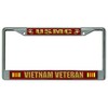 U.S.M.C. Vietnam Veteran Chrome License Plate Frame