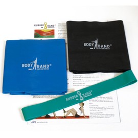 Dittmann Body Band Rubber Band Exercise Bands Set of 3 Blue/Black/Green