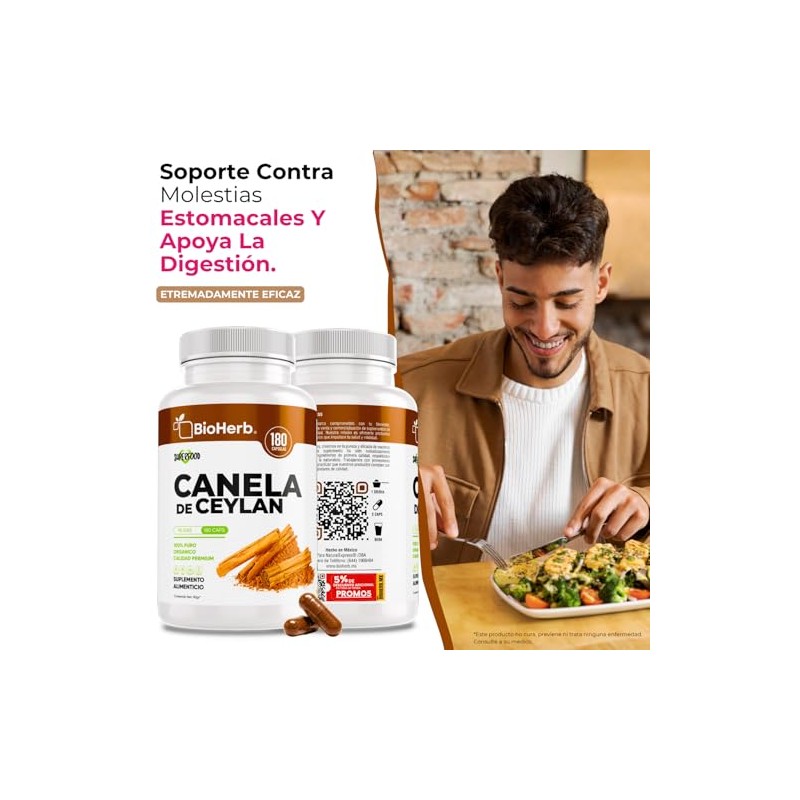 BioHerb® | Canela de Ceylán 100% Pura (Certificada de Origen)