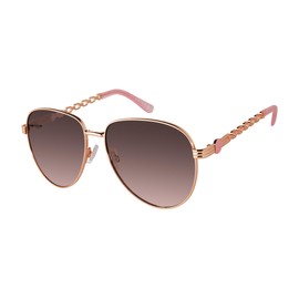 Jessica Simpson Women's J6232 Metal Aviator Pilot Sunglasses with UV400 Protection - Glamorous Sunglasses for Women, 60mm