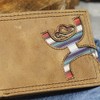 HOOEY Bi-Fold Leather Men's Wallet (Hands-Up - Sunset Serape)