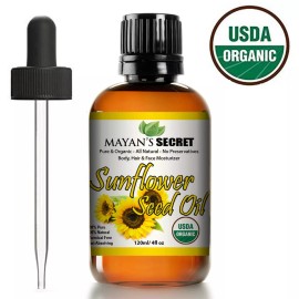 Sunflower oil USDA CERTIFIED ORGANIC SUNFLOWER  SEEDS OIL UNREFINED ALL NATURAL COLD PRESSED