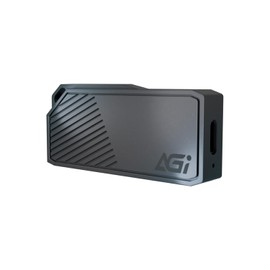 AGI ED238 1TB Portable SSD, USB-C USB 3.2 Gen 2, External NVMe, Read Speeds up to 1050MB/s, Compatible with PC, Windows, Mac, Linux and Android - Iron Grey