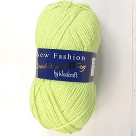Woolcraft New Fashoin DK Knitting Yarn/Wool - 100g Double Knit Ball -78 Shades (Apple - 439)