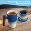 suyika Tomotime Ceramic Tea Cup with Infuser and Lid Tea