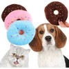 Htppzjr 1PCS Donut Shape Plush Blue Pet Toy,Lovely Donut Shaped