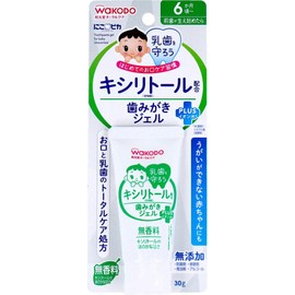 Wakodo Nicopia Xylitol Toothbrushing Gel, Unscented, 1.1 oz (30 g)