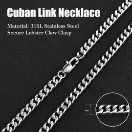 BOCHOI Gifts For Men Him Necklaces for My Man Cuban Necklaces Birthday, Valentine's Day, Christmas Gifts for My Love Man/Boyfriend/Husband