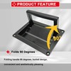 evan Recessed Door Pull Handles, Large Zinc Alloy Folding Pull