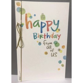 American Greetings Happy Birthday From All Celebration Kathy Davis American Greetings PolkaDot Card