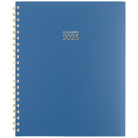 AT-A-GLANCE 2025 Planner, Weekly & Monthly, 8-1/2" x 11", Large, Harmony, Denim (1099-905-20-25)