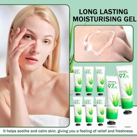 8 Piezas De Gel De Aloe Vera Puro - Gel Hidratante De Aloe Vera Para Rostro Y Piel, Gel De Aloe Vera Hidratante No Pegajoso N