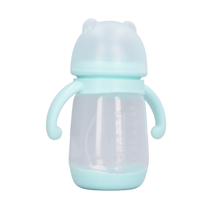 3pcs Self Grip Baby Bottle Bear Shaped Detachable Leakproof Infant