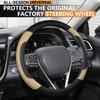OHHMNKK Custom-Fit Steering Wheel Cover for Toyota Camry Corolla Highlander