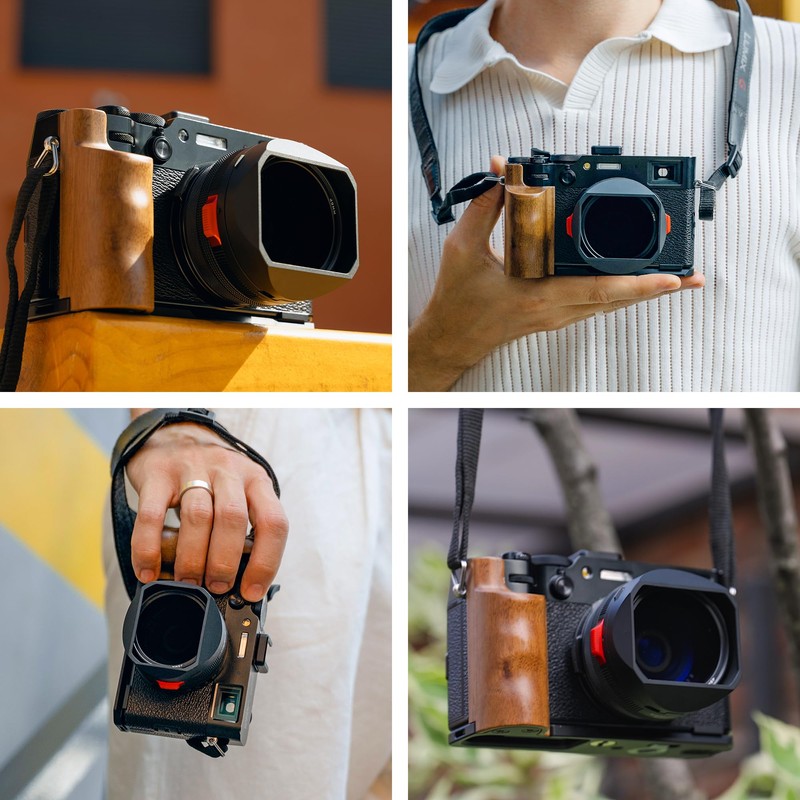 Freewell Premium Wooden L Bracket Handheld Grip with Quick Release