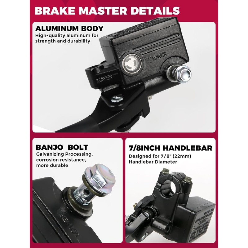 OLIFANT Brake Master Cylinder Handle for Honda TRX 250 300