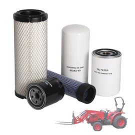 4 PACK,Maintenance Filter Kit for Branson Tractor 2515H,OE HRA0500702A9 TA00043153B TA00025525 EA00004647A