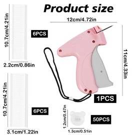 YOURKAY Quick Clothing Fixer for Clothing, Quilting Stapler Gun, Micro Stitching Gun, Mini Label Sewing Quilting Hemming Tool with 660 Micro Fasteners and 50 Pieces Repla