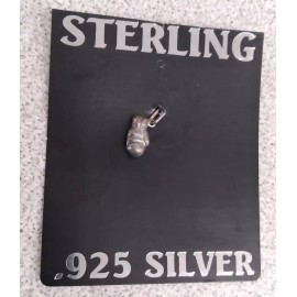 JMF Vintage Sterling Silver 3-D Boxing Glove Pendant Charm NOS on the Card