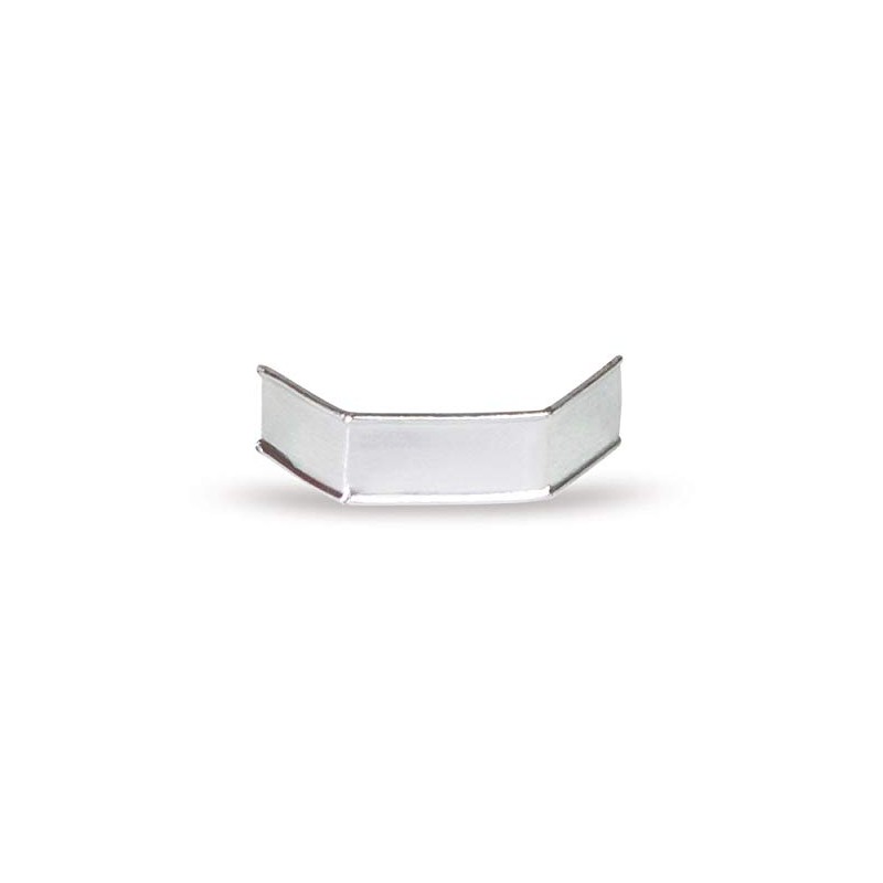 VEPATIM 1000 U-Clips Sealing Clips Bag Fasteners 40 mm Silver