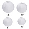 LIHAO Paper Lanterns, White Lanterns, Paper Lanterns, Pack of 10,
