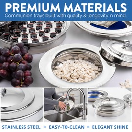 Steadfast Selections - (Offering Plate Blue Premium Stainless Steel Offering Plates for Church | Offering Trays | Church Collection Plate | Church Offering Plates