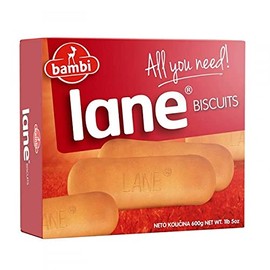 Bambi Lane Ground Biscuits - Each package 1 LB 5 OZ . (600gr) (Lane 3 PACK)