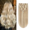 YILITE Clip-In Real Hair Extensions 45 cm 100% Real Hair