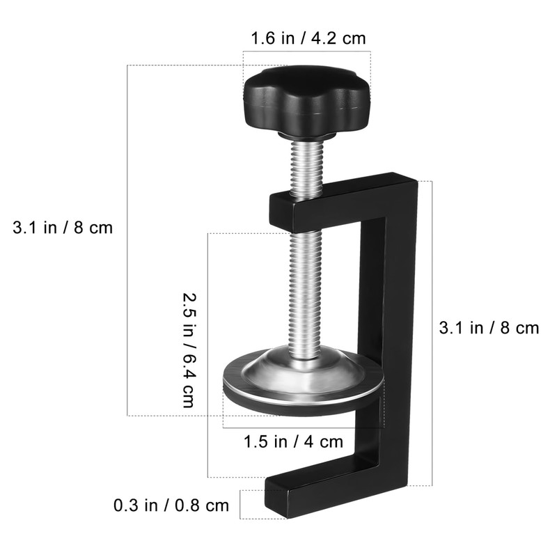 jojofuny 2pcs G Clamps for Woodwork Adjustable Screw Small Clamps