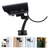 jojofuny 2pcs Fake CCTV Realistic Imitation Security Flashing Led Light