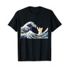 The Great Wave with Large Cat T-Shirt for Men Women