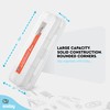 Enday Pencil Box Clear, Plastic Double Deck Pencil Case with